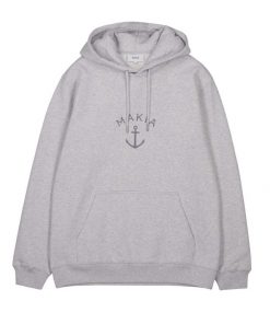 Makia Folke Hooded Sweatshirt Light Grey