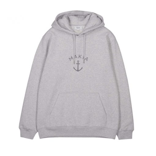 Makia Folke Hooded Sweatshirt Light Grey