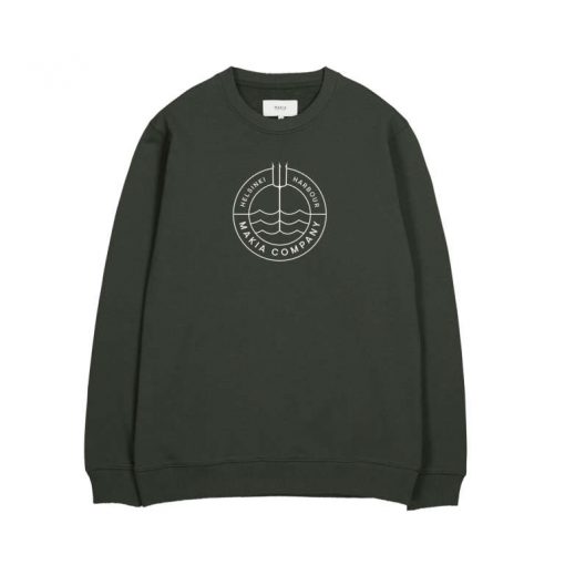 Makia Trident Light Sweatshirt Dark Green