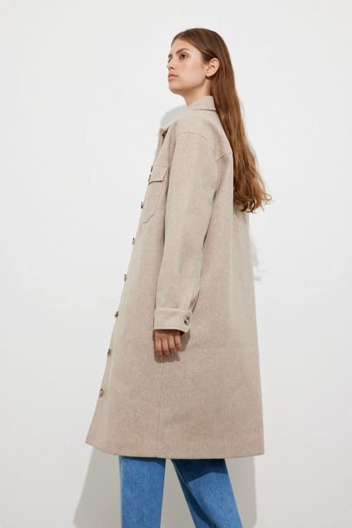 Envii Enamelie Jacket Dark Beige Melange