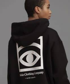Makia Ögon Unisex Hooded Sweatshirt Black