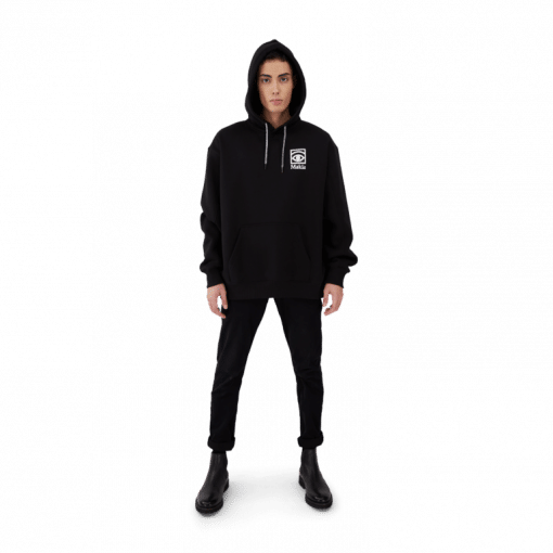 Makia Ögon Unisex Hooded Sweatshirt Black
