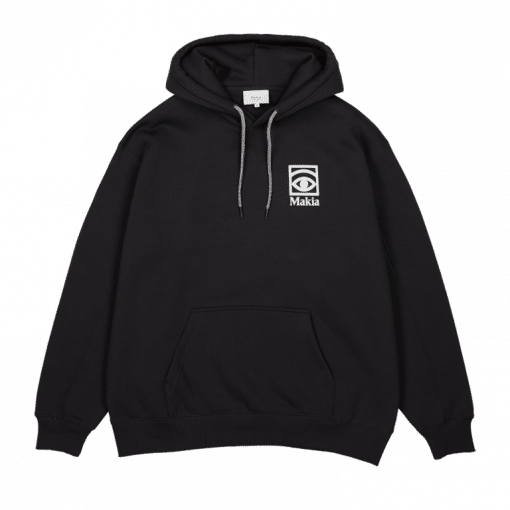 Makia Ögon Unisex Hooded Sweatshirt Black