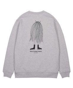 Makia Unisex Moshpit Sweatshirt Light Grey