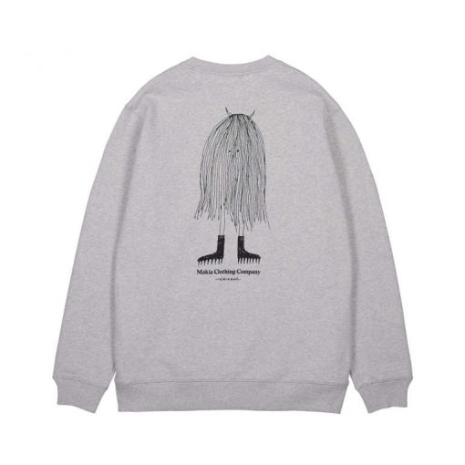 Makia Unisex Moshpit Sweatshirt Light Grey