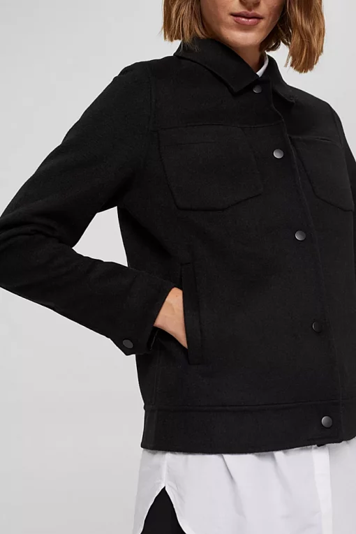 Esprit Overshirt Jacket Black