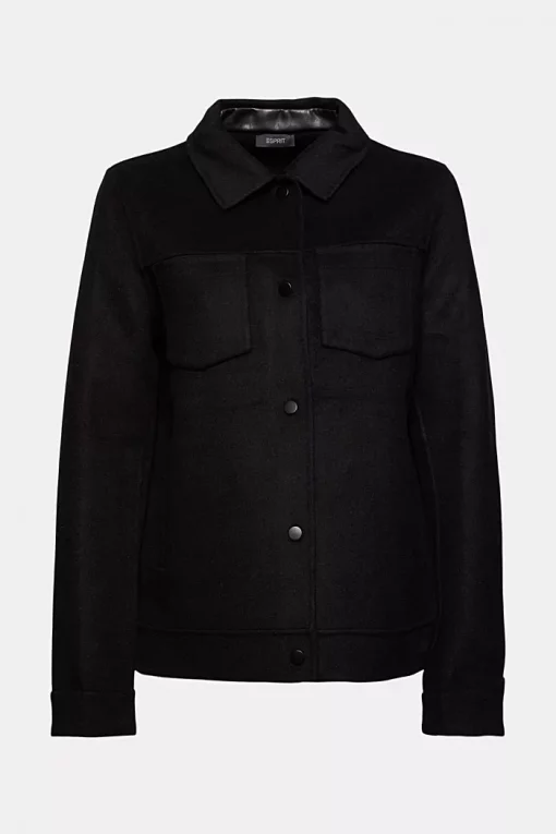 Esprit Overshirt Jacket Black