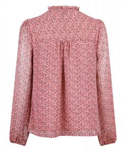 Neo Noir Bisa Soft Graphic Blouse Rose