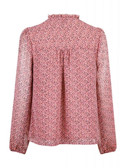 Neo Noir Bisa Soft Graphic Blouse Rose