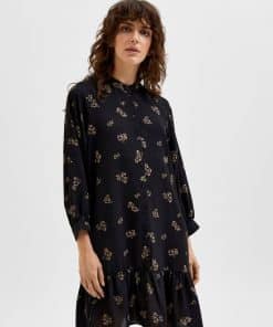 Selected Femme Margunn Short Dress Black