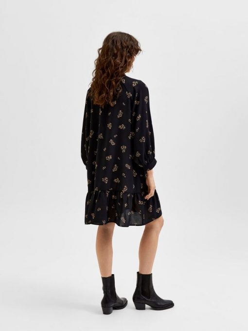 Selected Femme Margunn Short Dress Black
