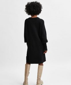 Selected Femme Lulu Knit Dress Black
