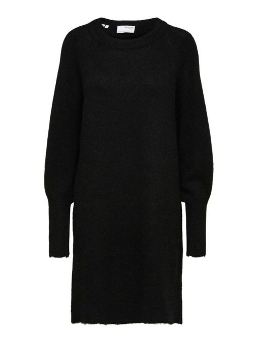 Selected Femme Lulu Knit Dress Black