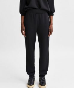 Selected Femme Tenny High Waist Sweat Pant Black