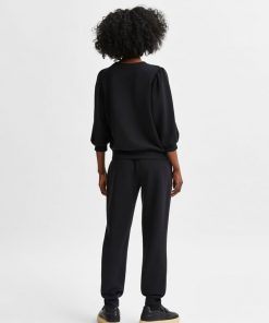 Selected Femme Tenny High Waist Sweat Pant Black