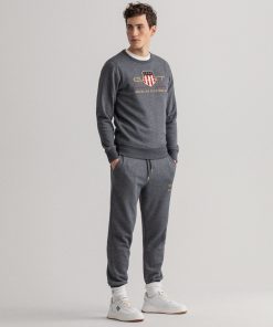 Gant Archive Shield C-Neck Antracite Melange