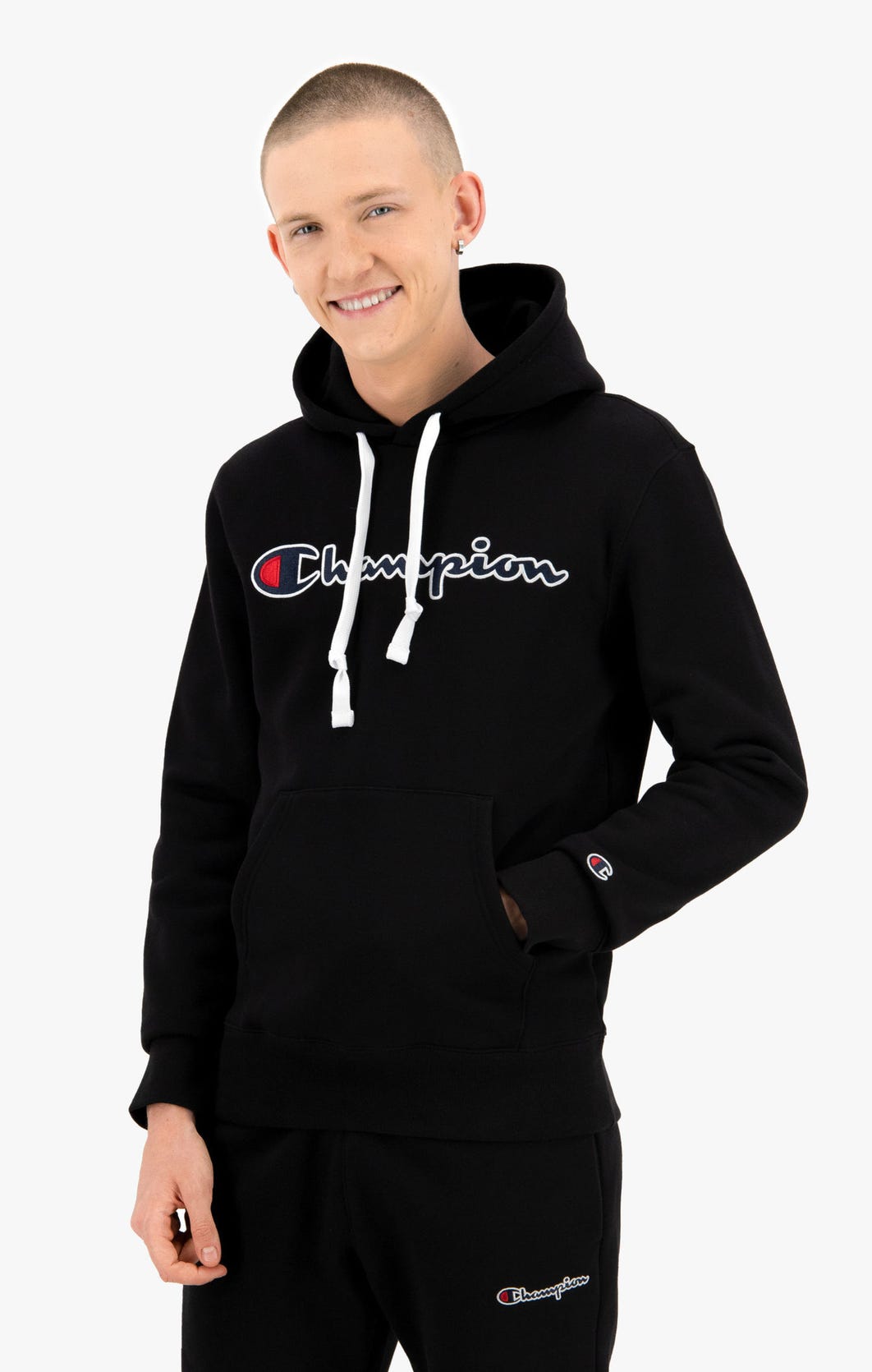 Iconic champion hoodie on sale