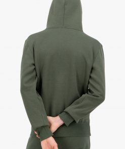 Champion Script Logo Hoodie Forest Green