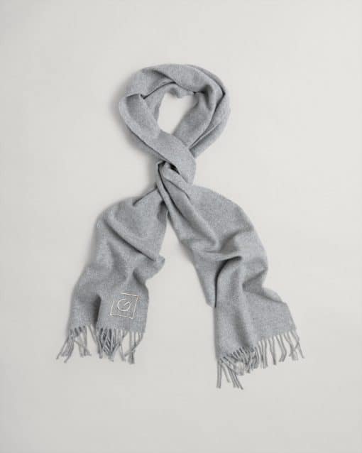 Gant Woman G Wool Scarf Light Grey Melange