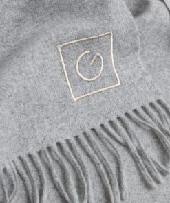 Gant Woman G Wool Scarf Light Grey Melange