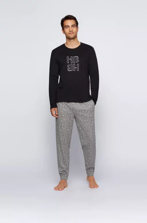 Hugo Boss Relax Long Set Grey