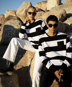 Billebeino Striped Sweatshirt White/Black