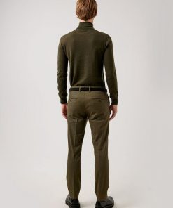 J.Lindeberg Lyd Merino Turtle Neck Sweater Seaweed Green