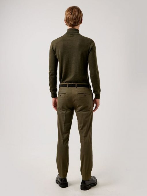 J.Lindeberg Lyd Merino Turtle Neck Sweater Seaweed Green