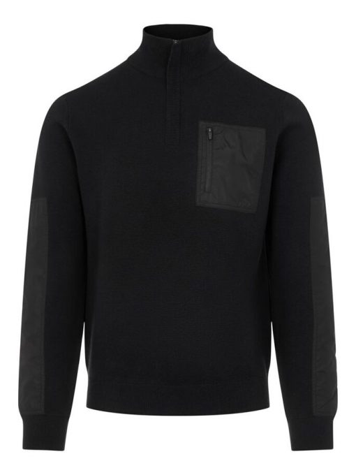 J.Lindeberg Benny Hybrid Knit Sweater Black