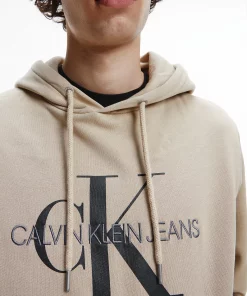 Calvin Klein Loho Hoodie Crockery/Black Olive