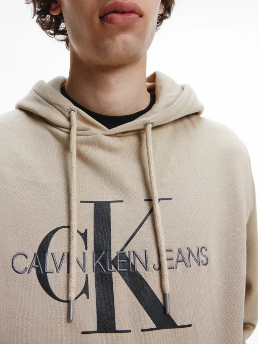 Calvin Klein Loho Hoodie Crockery/Black Olive