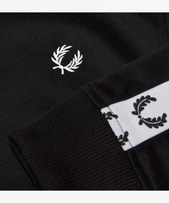Fred Perry Taped Track Jacket Black
