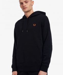 Buy Fred Perry Laurel Wreath Hooded Sweatshirt Black Scandinavian Fashion Store