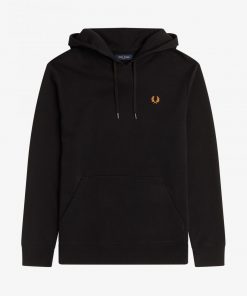 Fred Perry Laurel Wreath Hooded Sweatshirt Black