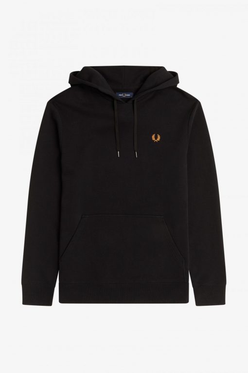 Fred Perry Laurel Wreath Hooded Sweatshirt Black