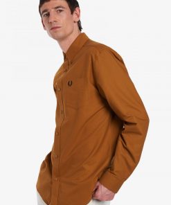 Fred Perry Oxford Shirt Dark Caramel