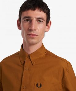 Fred Perry Oxford Shirt Dark Caramel