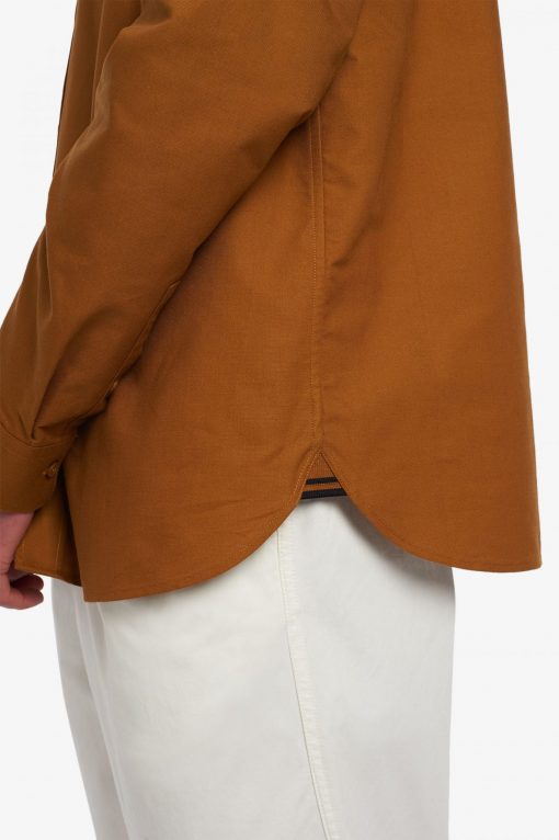 Fred Perry Oxford Shirt Dark Caramel