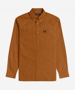 Fred Perry Oxford Shirt Dark Caramel