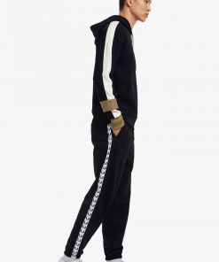 Fred Perry Taped Track Pants Black