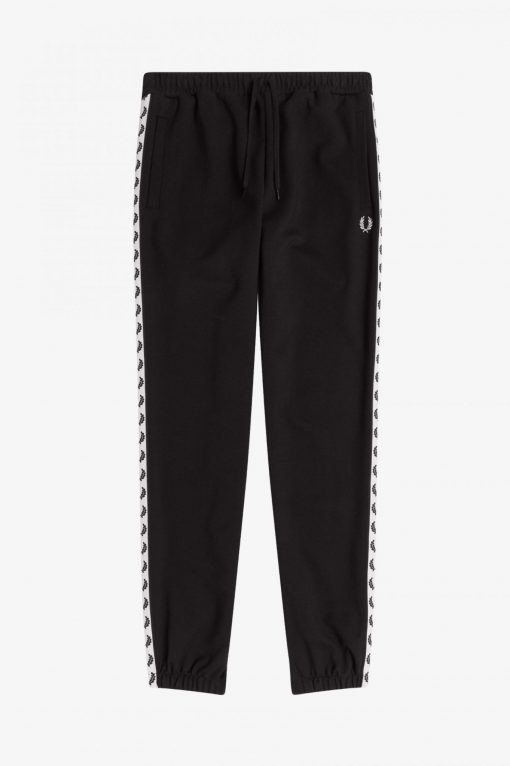 Fred Perry Taped Track Pants Black