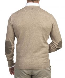 Hansen & Jacob Crewneck Sweater Alcantara E-P Beige