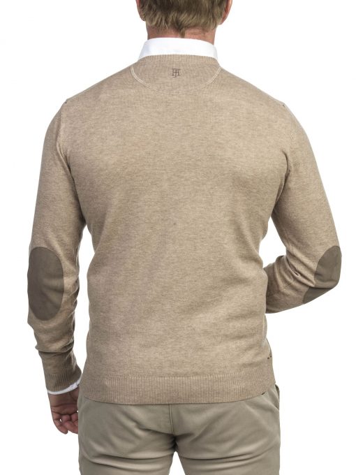 Hansen & Jacob Crewneck Sweater Alcantara E-P Beige