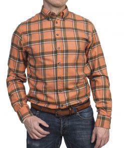 Hansen & Jacob Melton Big Square Shirt Orange