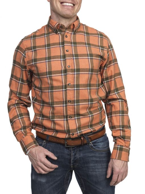 Hansen & Jacob Melton Big Square Shirt Orange
