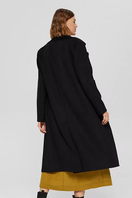 Esprit Wool Blend Coat Black