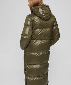Esprit Long Down Coat Dark Khaki