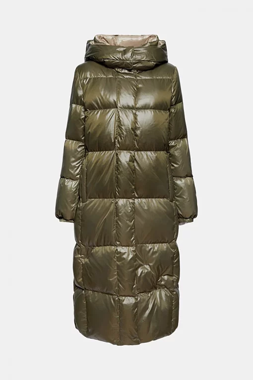 Esprit Long Down Coat Dark Khaki