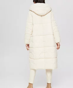 Esprit Long Quilted Coat Ice