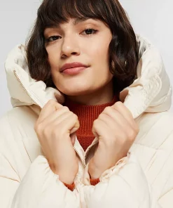 Esprit Long Quilted Coat Ice